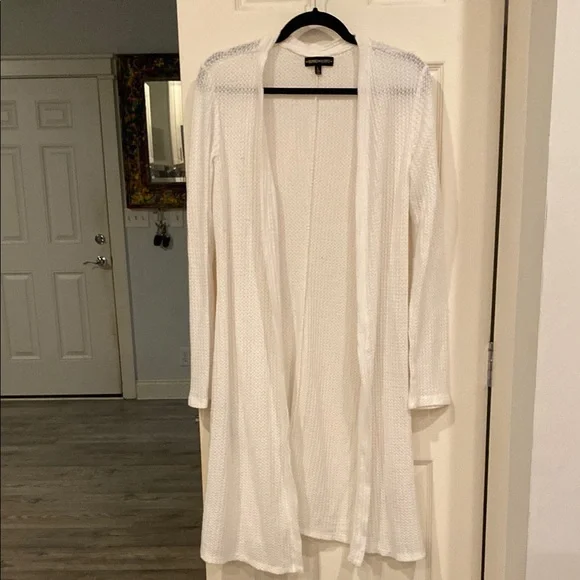 White Knit Cardigan - Picture 1 of 8